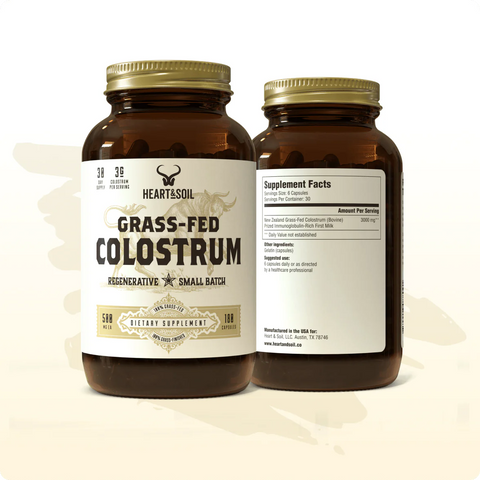 Grass-Fed Colostrum STRENGTHEN YOUR IMMUNITY - 500mg / 180 capsules - Run Republic