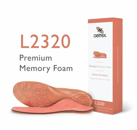 Women's Aetrex Premium Memory Foam Posted Orthotics L2320 - Run Republic