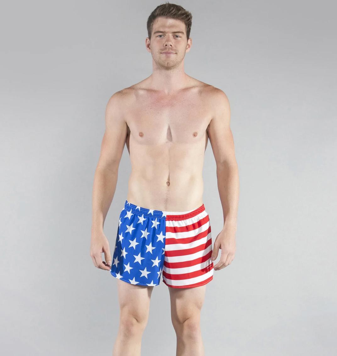 American flag running shorts online