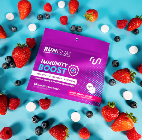 Mixed Berry & Cherry Immunity Gum - RUN GUM - Run Republic