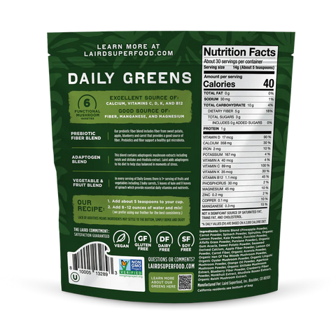 Prebiotic Daily Greens - LAIRD SUPERFOOD