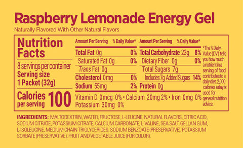 GU Energy Gel Raspberry Lemonade