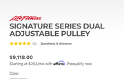 LIFE FITNESS SIGNATURE SERIES DUAL ADJUSTABLE PULLEY - refurbished great condition - Run Republic
