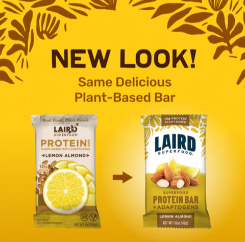 Lemon Almond Protein Bar - LAIRD SUPERFOOD - Run Republic
