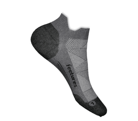 Elite Max Cushion No Show Tab - Gray