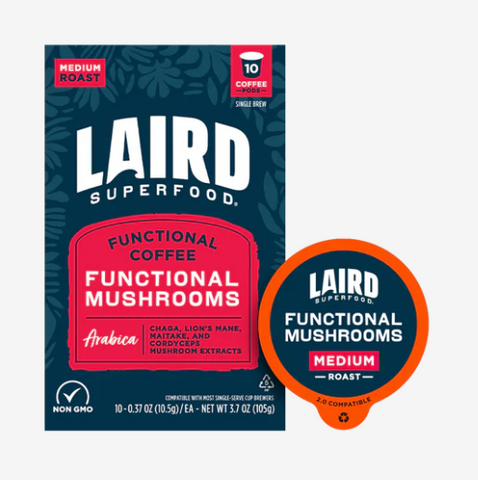 Functional Mushroom Coffee K-Cups - LAIRD SUPERFOOD