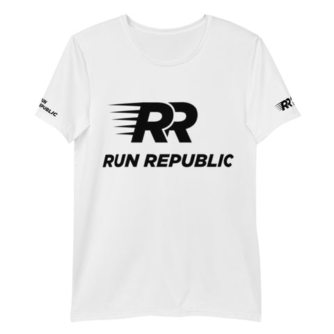 RR All-Over Print Men's Athletic T-shirt - Run Republic