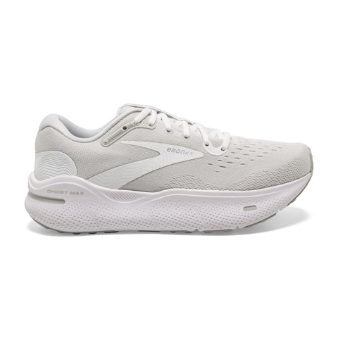 Women's Ghost Max - White, Oyster, and Metallic Silver - Run Republic