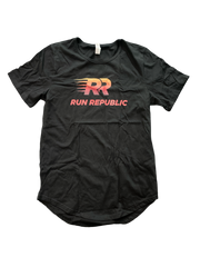 RR cotton poly short sleeve t shirt - gradient colored logo - Run Republic