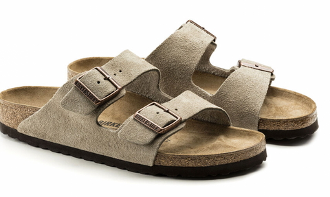 Birkenstock arizona online suede taupe 38
