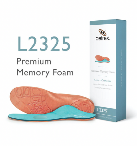 Men's Aetrex Premium Memory Foam Posted Orthotics W/ Metatarsal Support- Insole for Extra Comfort L2325 - Run Republic