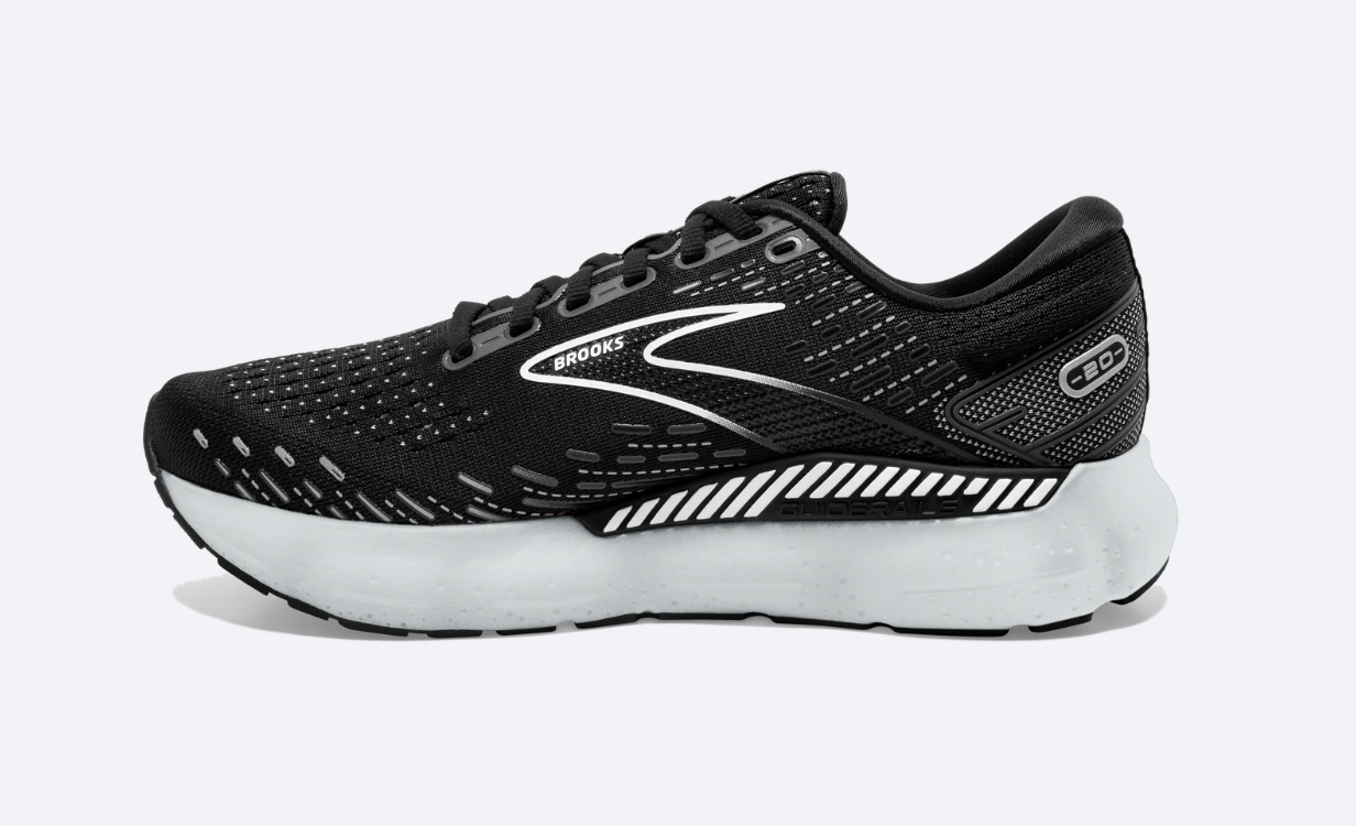 Women's Glycerin GTS 20 - Black, White, and Alloy | Run Republic