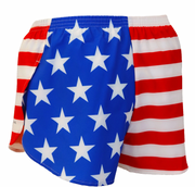 Women's BOA American Flag 1" Elite Split Shorts - Run Republic