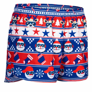 Men's BOA Christmas Uglier Sweater 3" Half Split Shorts - Run Republic
