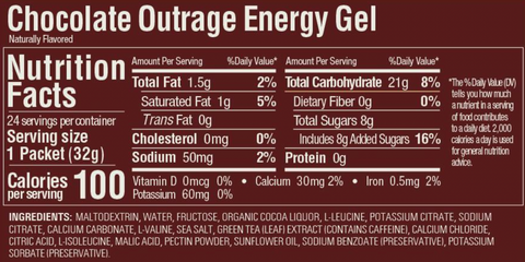 GU Energy Gel - Chocolate Outrage - Run Republic