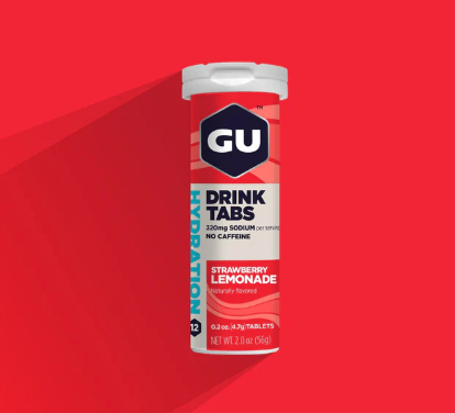 GU Energy Hydration Drink Tabs - Strawberry Lemonade - Run Republic