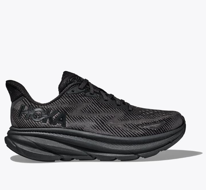 Men's Clifton 9 - Black on Black - Run Republic