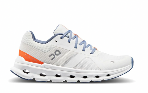 Women's ON Cloudrunner - Undyed-White and Flame - Run Republic