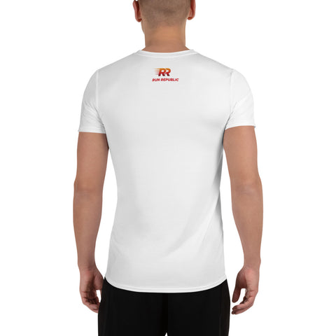 RR All-Over Print Men's Athletic T-shirt - Run Republic